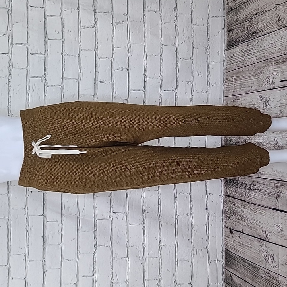Aerie Offline Hi-Rise Cotton Blend Snowday Drawstring Jogger Washed Olive - NWT